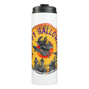 Halloween Design Happy Halloween Witch Thermal Tumbler