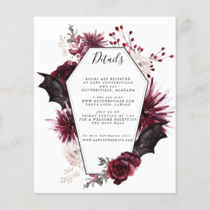 Halloween Details Card Budget