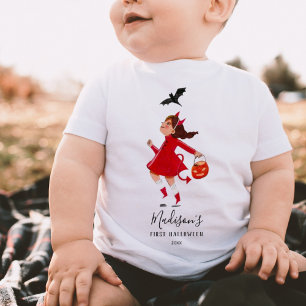 Halloween devil girl red baby T-Shirt