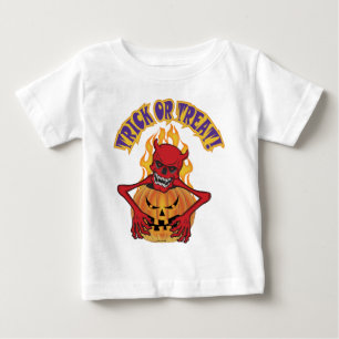 Halloween Devil Skul Baby T-Shirt