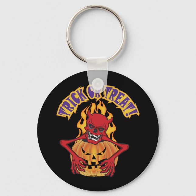 Halloween Devil Skul Keychain (Front)