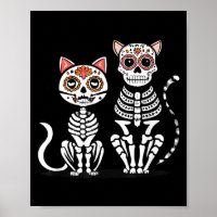 Halloween Dia de los Muertos Sugar Skull Skeleton