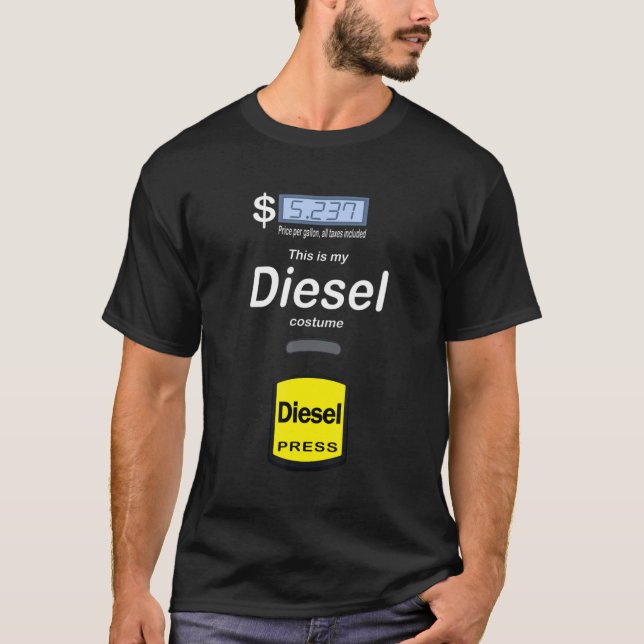 Halloween Diesel Costume   Gas Pump Diesel T-Shirt (Front)
