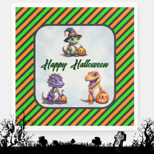 Halloween Dinosaur Dino-Mash Party Napkin