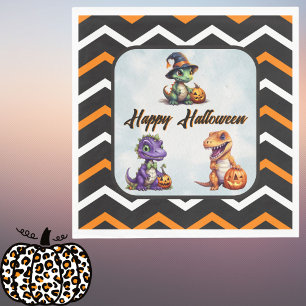 Halloween Dinosaur Dino-Mash Party Napkin