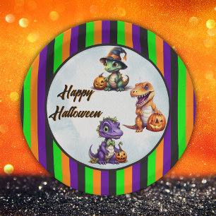 Halloween Dinosaur Dino-Mash Party Paper Plate