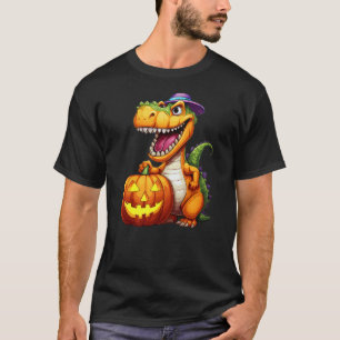 Halloween Dinosaur Pumpkin T-Shirt