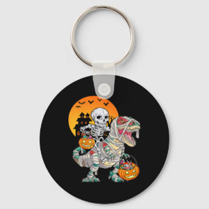 Halloween Dinosaur T Rex Skeleton Scary Boys Kids  Keychain