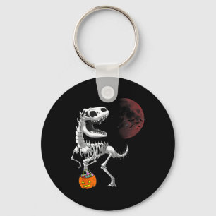 Halloween Dinosaur T Rex Skeleton Scary Boys Kids  Keychain