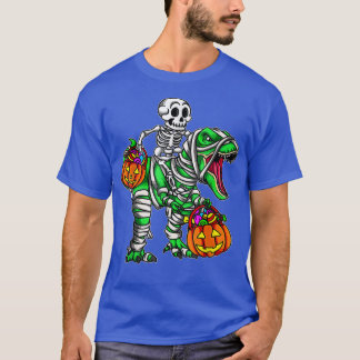 Halloween Dinosaur T Rex Skeleton Scary BoysTeens1 T-Shirt