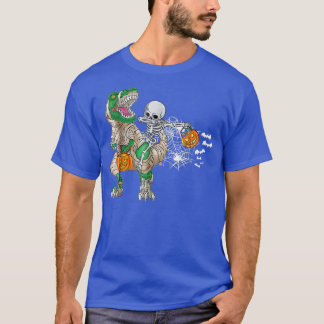 Halloween Dinosaur T Rex Skeleton Scary BoysTeens1 T-Shirt