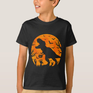 Halloween Dinosaur T Rex With Pumpkin Dinosaur Hal T-Shirt