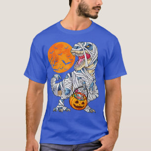 Halloween Dinosaur TRe Mummy Pumpkin Trick Or Trea T-Shirt