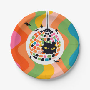 Halloween Disco Ball Paper Plate