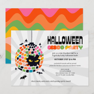 Halloween Disco Ball Party Invitation