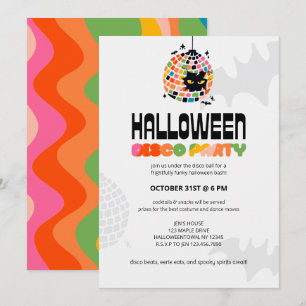 Halloween Disco Ball Party Invitation