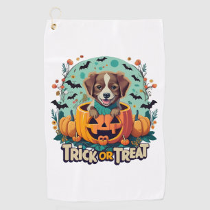 Halloween Dog 1 Golf Towel