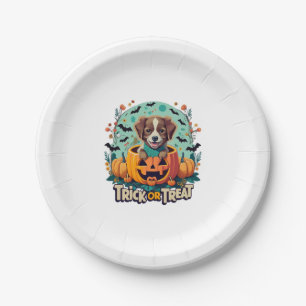 Halloween Dog 1 Paper Plate