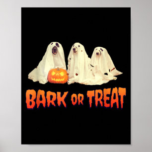 Halloween Dog Bark Or Treat Poster