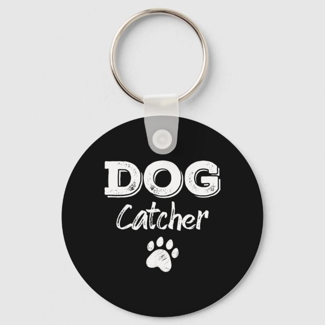 Halloween Dog Catcher Costume Keychain (Front)