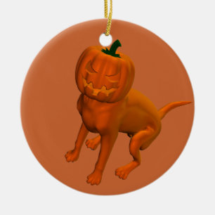 Halloween Dog Ceramic Ornament