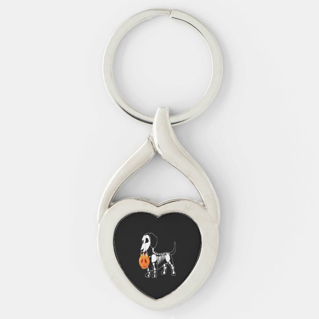 Halloween dog costume  keychain (Front)