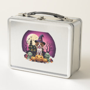 Halloween Dog Fall Lovers Metal Lunch Box