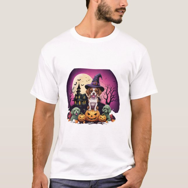 Halloween Dog Fall Lovers T-Shirt (Front)