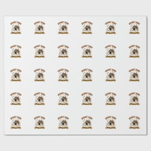 Halloween Dog Ghost Paws Wrapping Paper