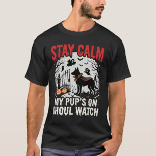 Halloween Dog Ghoul Watch T-Shirt