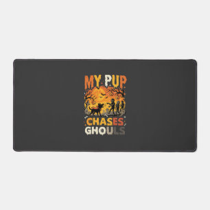 Halloween Dog Graveyard Patrol Desk Mat