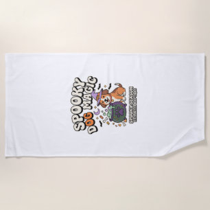 Halloween Dog Magic Vibes Beach Towel