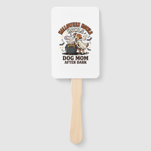 Halloween Dog Mom After Dark Hand Fan