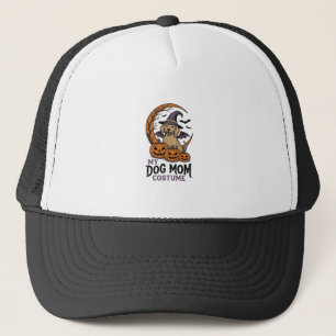 Halloween Dog Mom Shirt Witch Pup Costume Graphic_ Trucker Hat