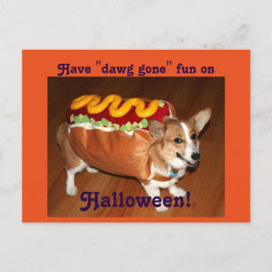 Halloween Dog Postcard