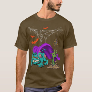Halloween Dog Scary Zombie Matching Dog Lover Owne T-Shirt
