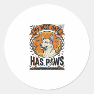 Halloween Dog Shirt For Proud Pet Parents Classic Round Sticker