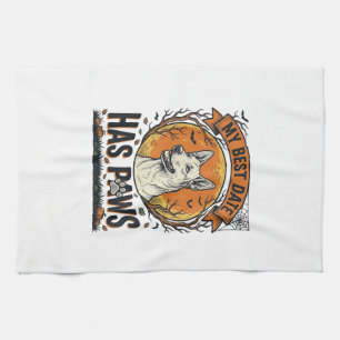 Halloween Dog Shirt For Proud Pet Parents Kitchen Towel