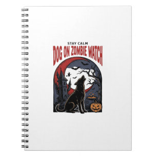 Halloween Dog Shirt Zombie Patrol Design_1 Notebook