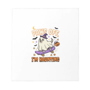 Halloween Dog Spooky Skate Ride Notepad