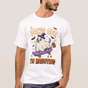 Halloween Dog Spooky Skate Ride T-Shirt