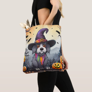 Halloween Dog Tote Bag
