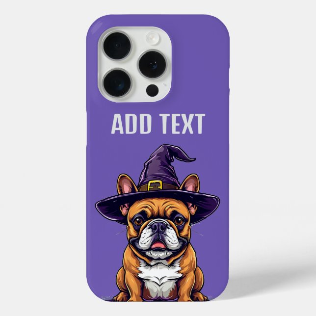 Halloween Dog Wearing a Witch Hat Case-Mate iPhone Case (Back)