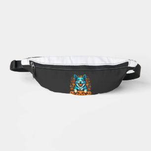 Halloween Dog With Jack O Lantern Pumpkins_1 Fanny Pack