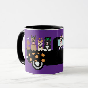 Halloween Dogs In A Pickup Truck Mug