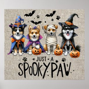 Halloween Dogs Poster