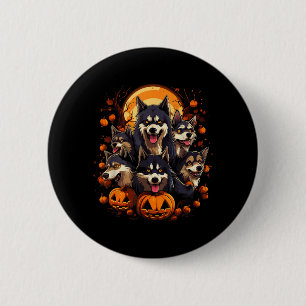 Halloween Dogs T-Shirt2 2 Inch Round Button