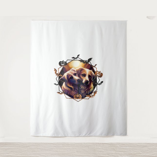 Halloween Dogs   Tapestry (Front)
