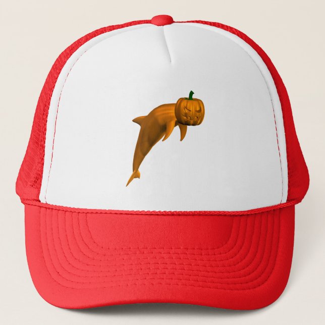 Halloween Dolphin Trucker Hat (Front)