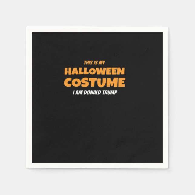 Halloween Donald  Costume Trumpkin Ideas Classic Napkin (Front)